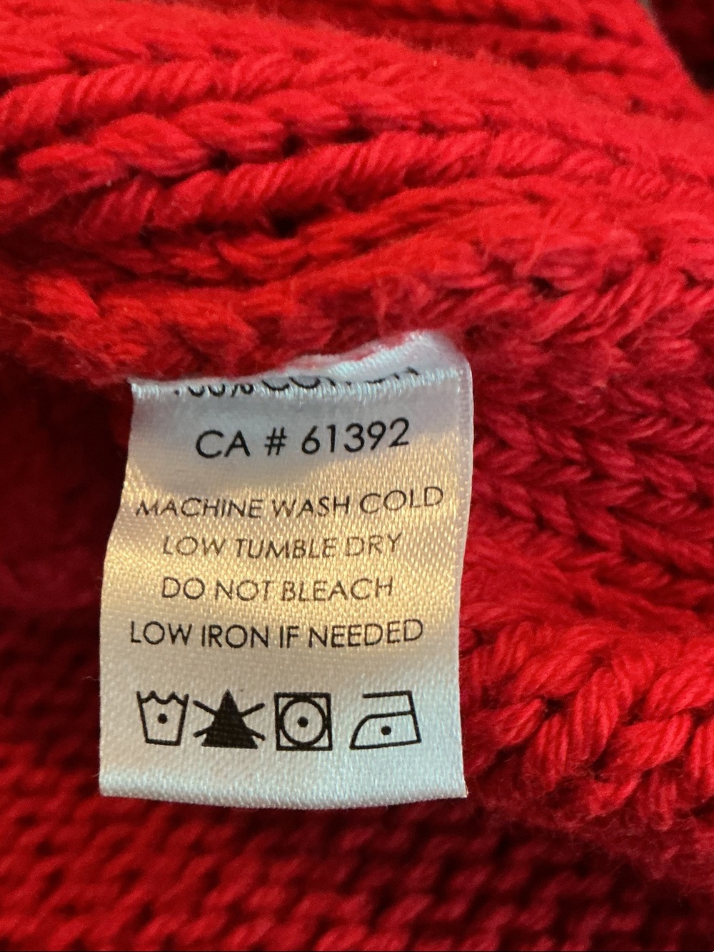 Shannon Passero  chunky cotton knit crop Crewneck Knit Sweater. Sz Med. - Picture 5 of 5